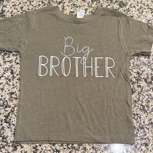 Big Brother Kids T-Shirt - Olive Green 4T